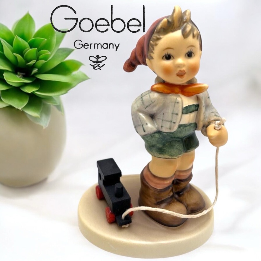 M.I. Hummel Goebel ""Toyland Express" 2018- 1st edition 2002 TMK8 Boy with Train